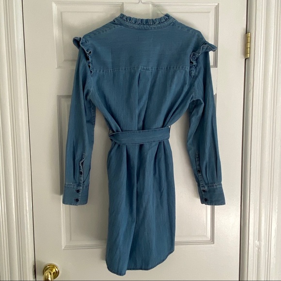 & Other Stories Climbing Flower Denim Dress Size 10 NWT - Picture 8 of 11